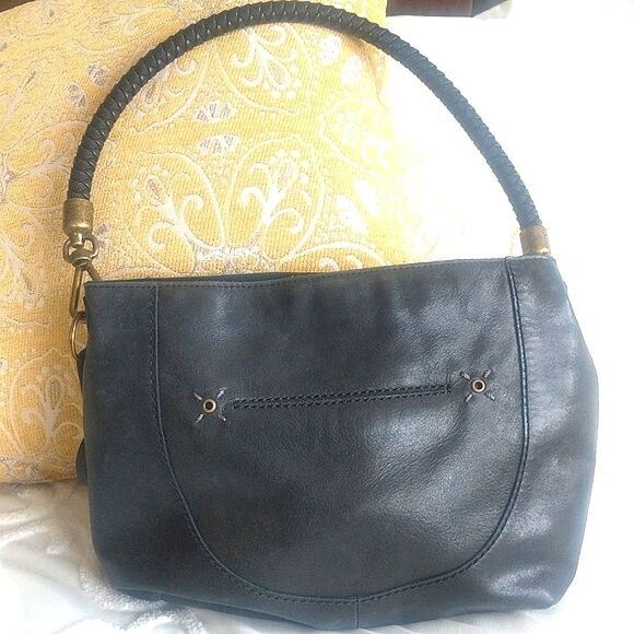 The Sak Indio SmokyBlack Leather Hobo Shoulder Bag - Picture 4 of 16